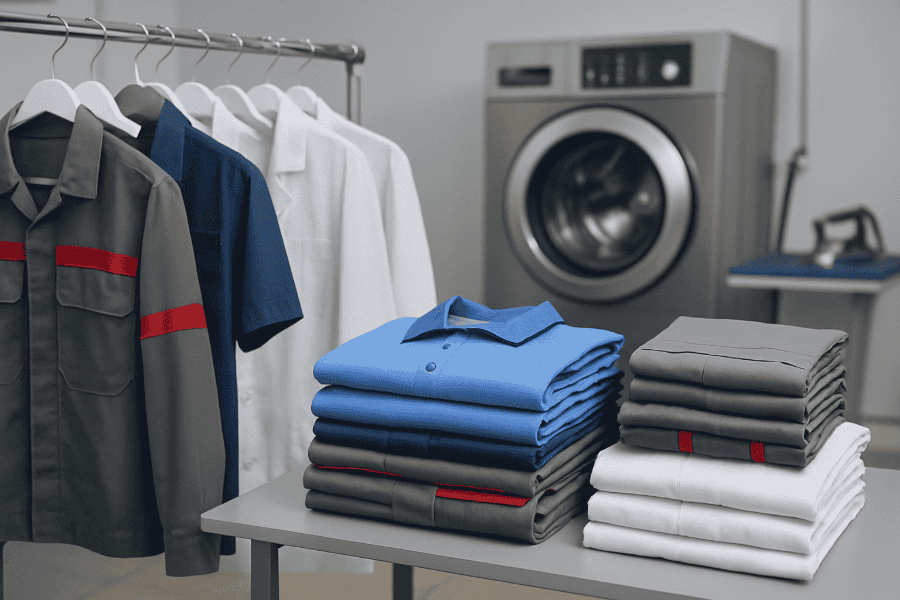 imagem de roupas empilhadas